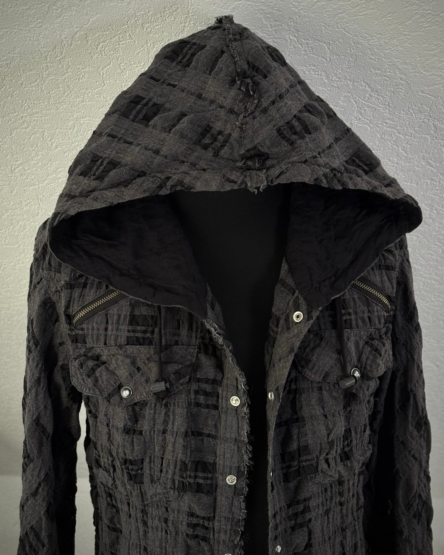 L.G.B. Hooded Flannel Button Up Shirt