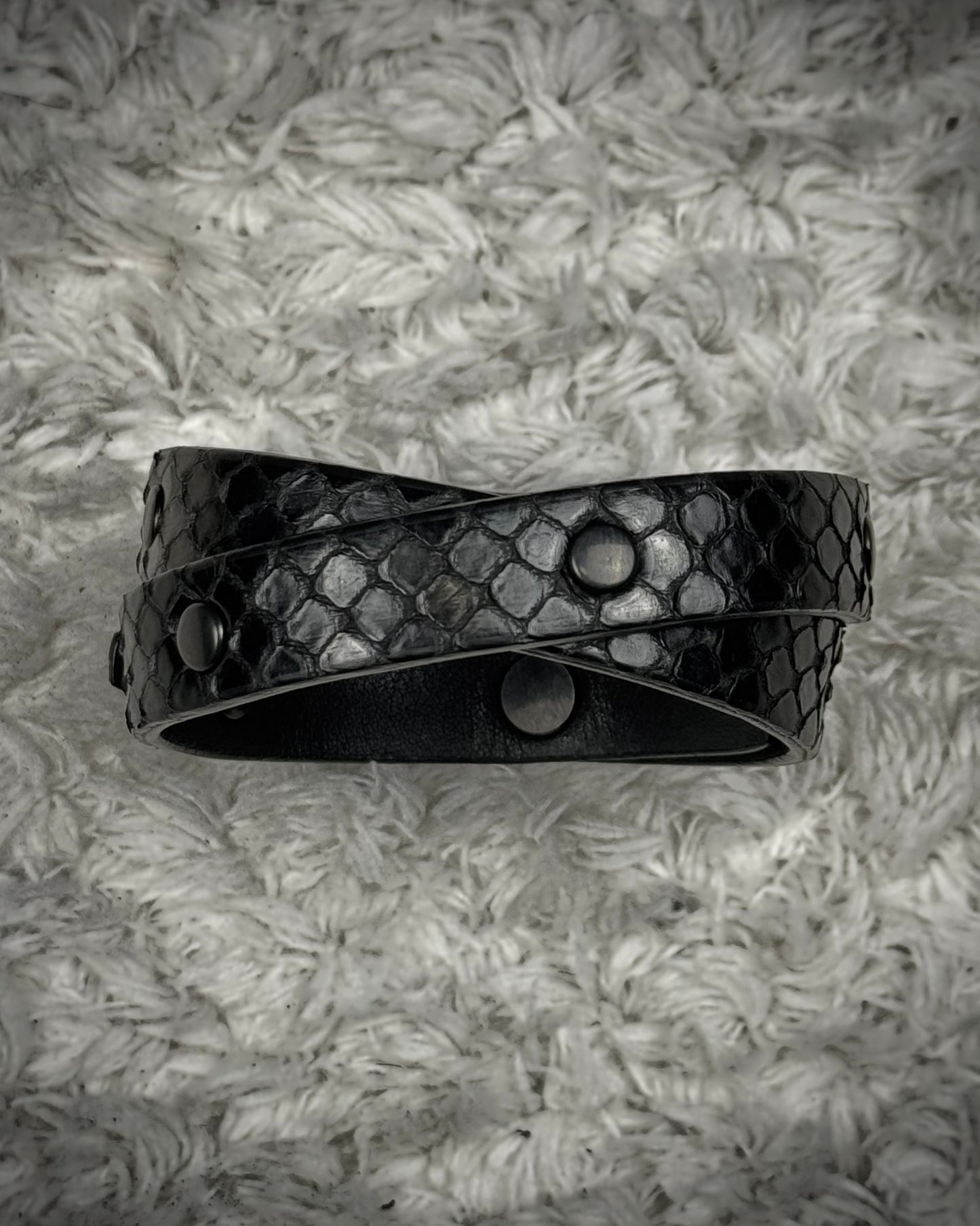 Decade Double Layered Python Bracelet