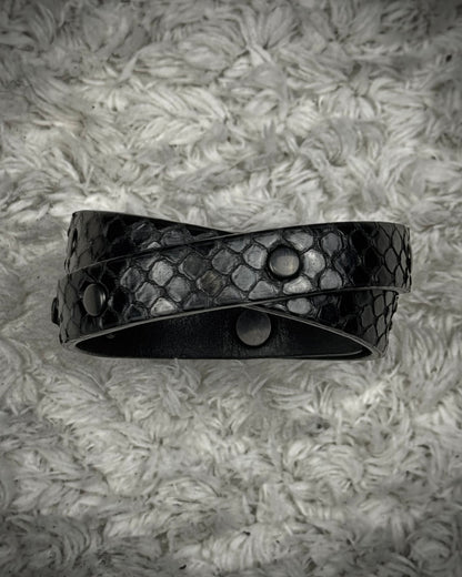 Decade Double Layered Python Bracelet