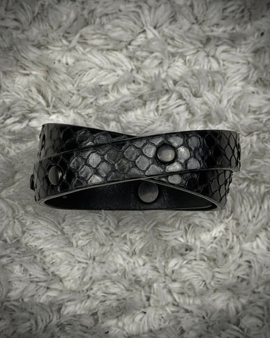 Decade Double Layered Python Bracelet