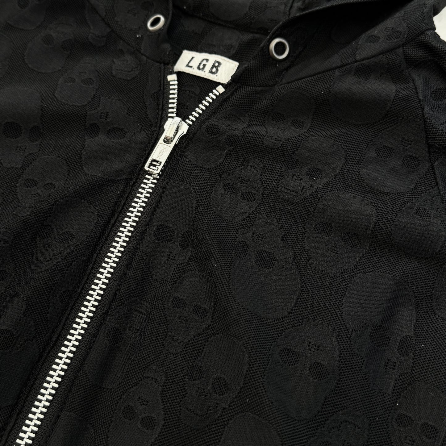 L.G.B. Skulls Hooded Zip Up Jacket