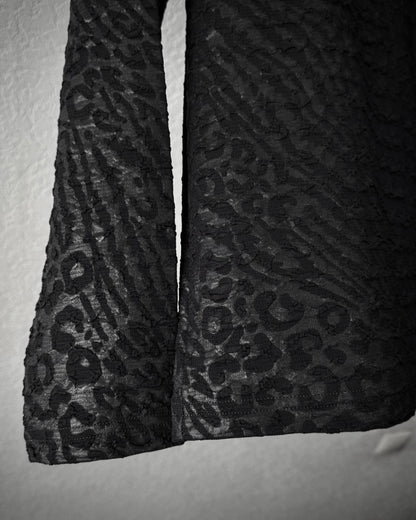 Tornado Mart Leopard Zebra Pattern Longsleeve