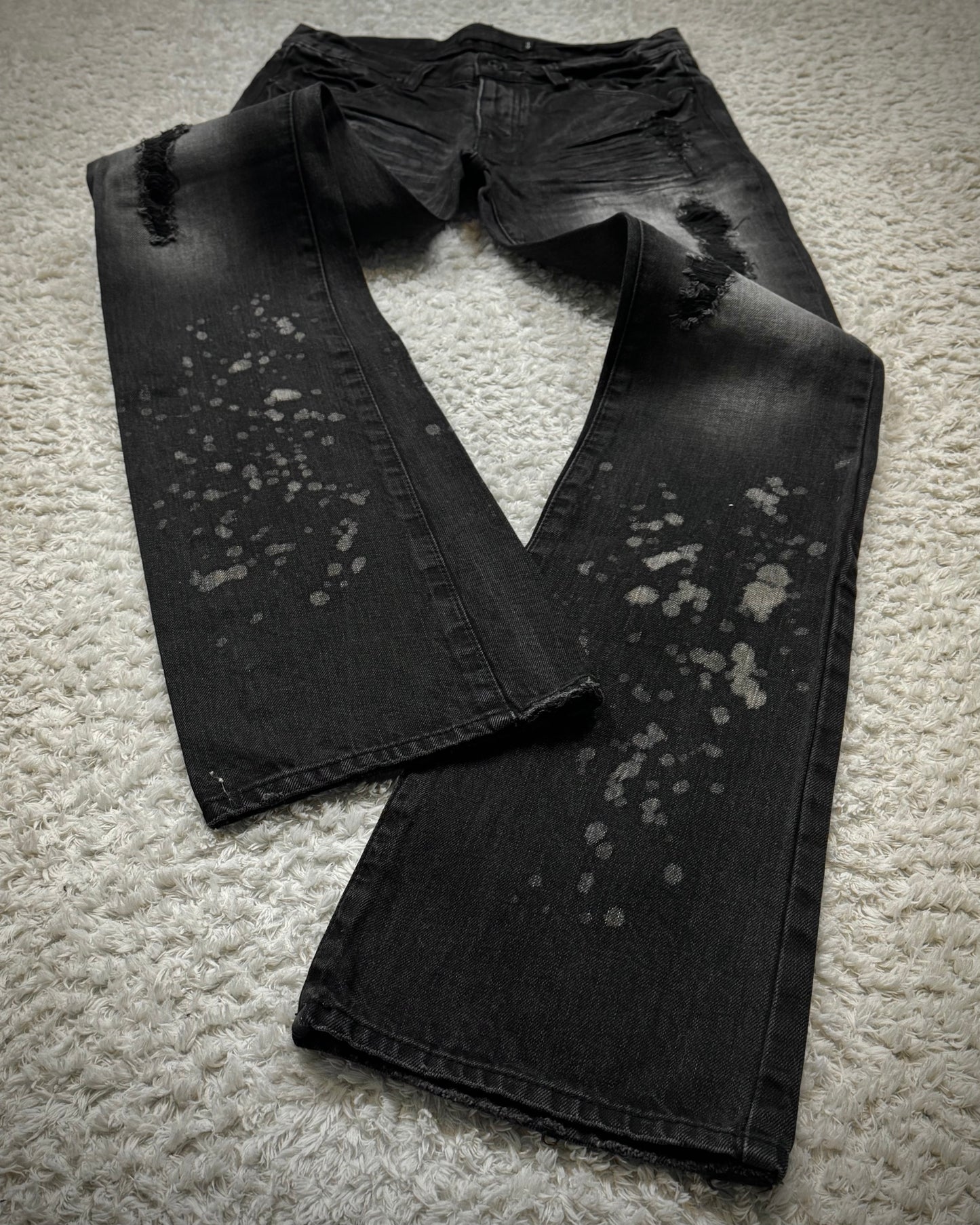 Fuga Waxed Clawmarks Coated Bootcut Jeans