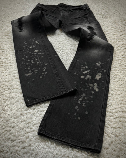 Fuga Waxed Clawmarks Coated Bootcut Jeans