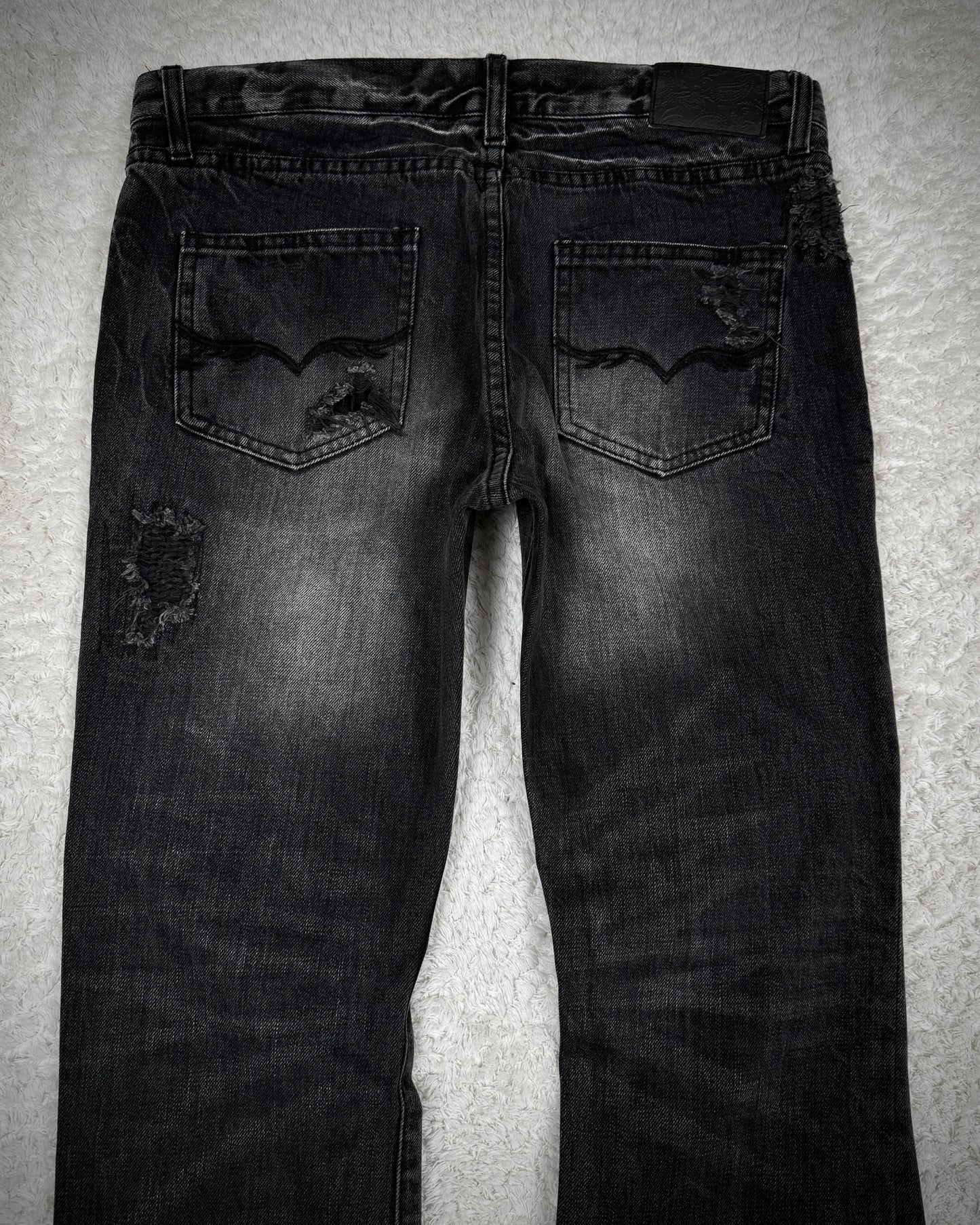 Fuga Repaired Distressing Bootcut Jeans