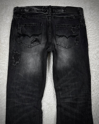 Fuga Repaired Distressing Bootcut Jeans