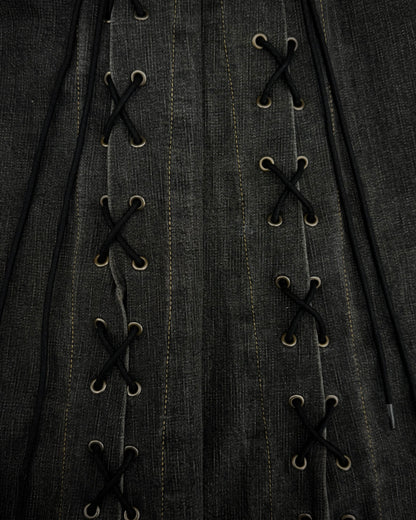 Tornado Mart Dynamic Flared Lace-Up Jeans