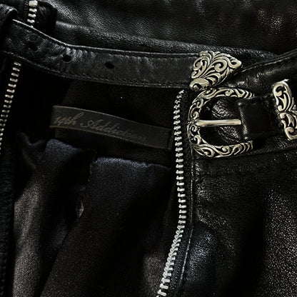 14th Addiction Cross Zip Leather Jacket