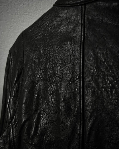 CAV-000 Chained Full-Grain Leather Jacket