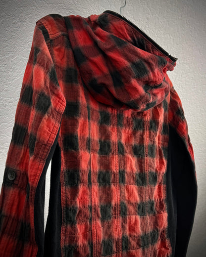 Schlüssel Crimson Flannel Zip Up Hoodie