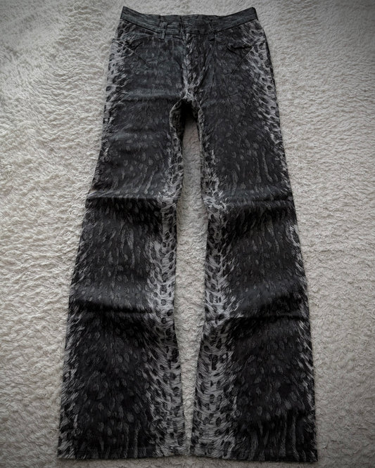 5351 Pour Les Hommes Snow Leopard Flared Pants