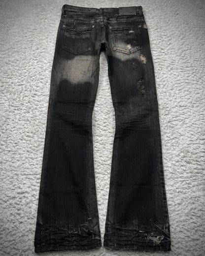 Midas Smoke Washed Coated Bootcut Jeans