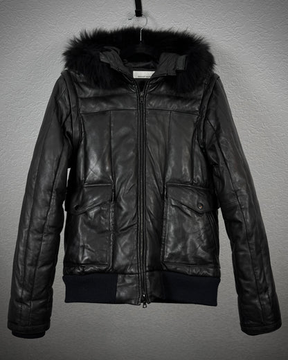 Sergeant Salute Transformable Raccoon Fur Puffer Jacket