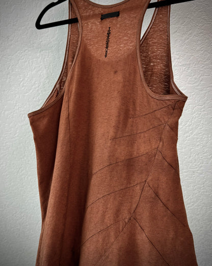 IfSixWasNine Asymmetrical “BONE-2” Tank Top