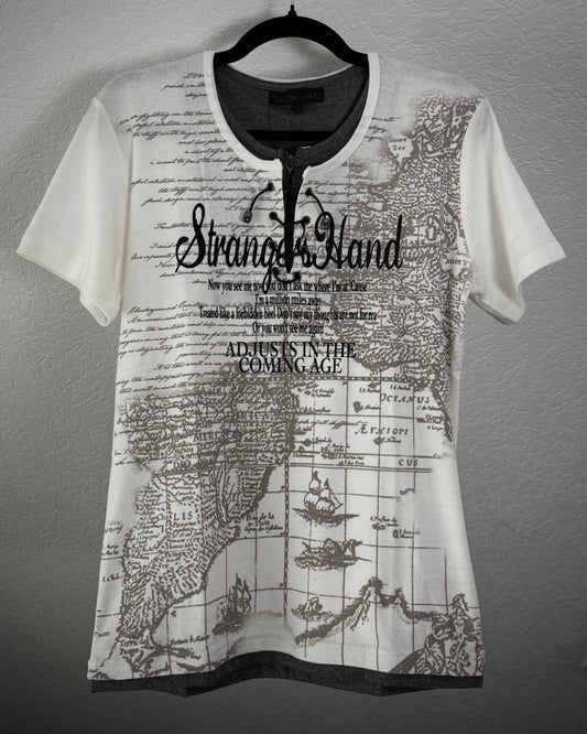 In The Attic Lace Up Graphic T-Shirt