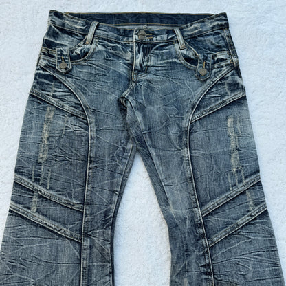 Tornado Mart Washed Flared Jeans