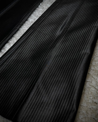 Tornado Mart Pin Striped Pleated Flared Dress Pants