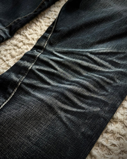 Back Number Whisker Washed Vintage Denim