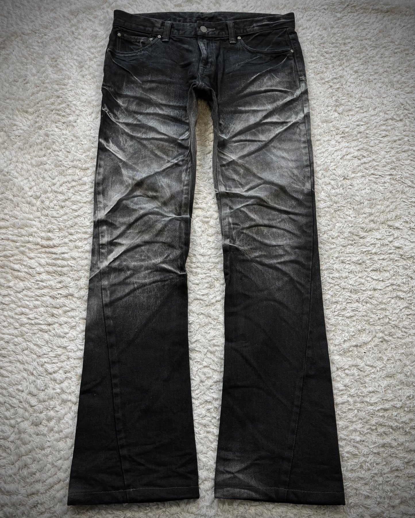 Tornado Mart Clawmarks Washed Spiral Cut Jeans