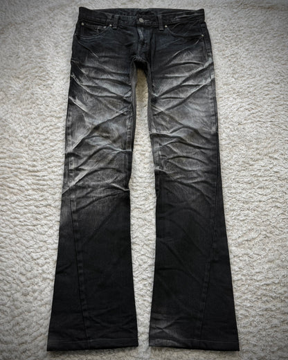 Tornado Mart Clawmarks Washed Spiral Cut Jeans