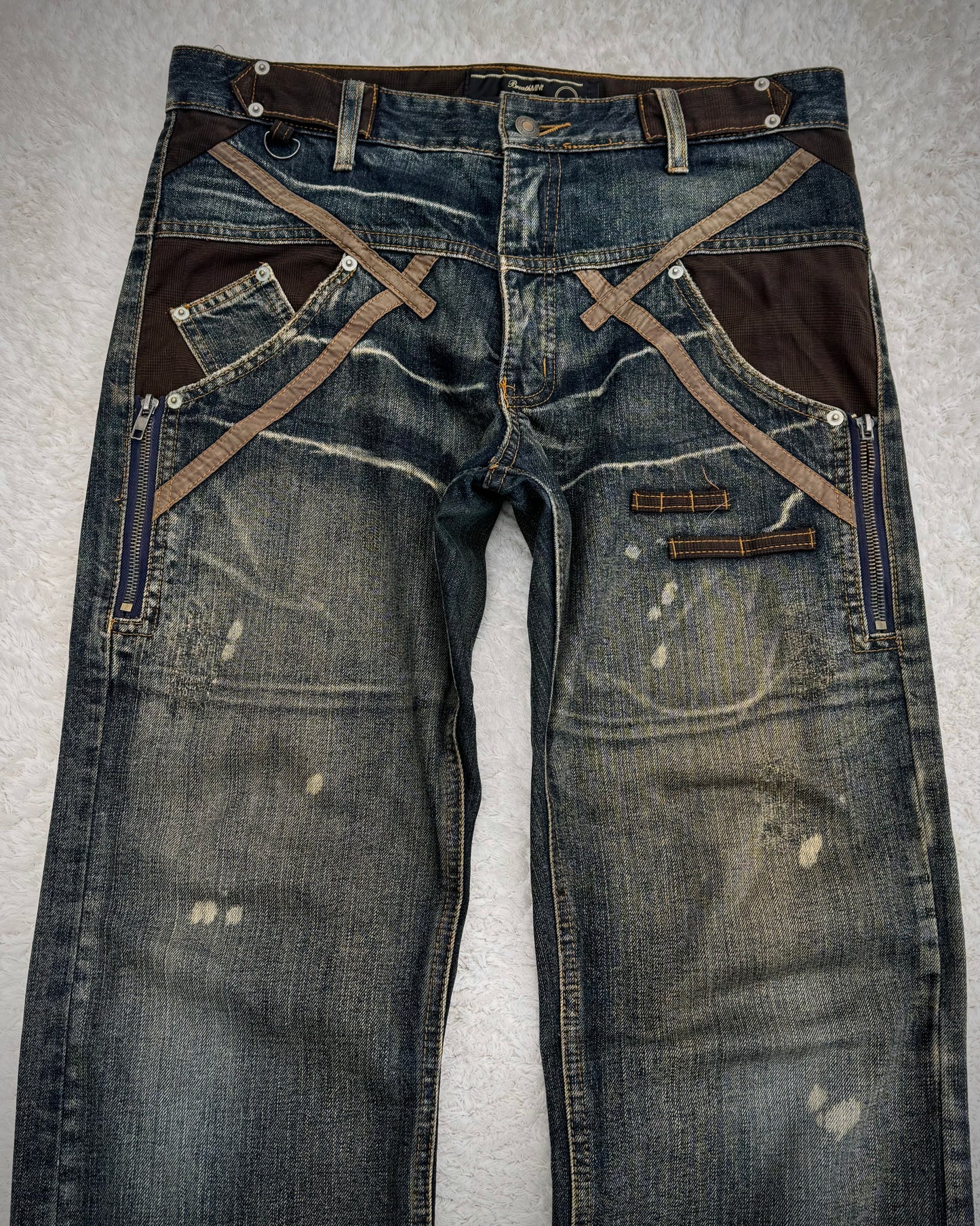 BreatheMint Mud Washed Vintage Constructed Denim
