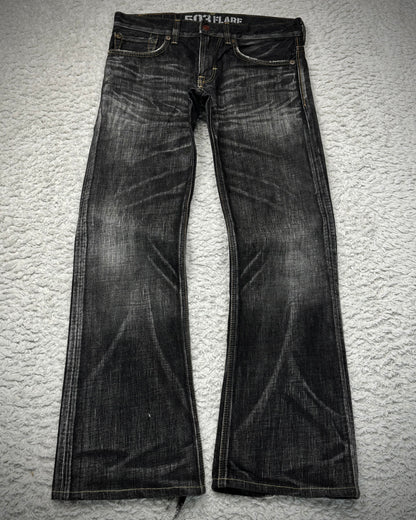 Edwin Clawmarks Washed Flared Jeans