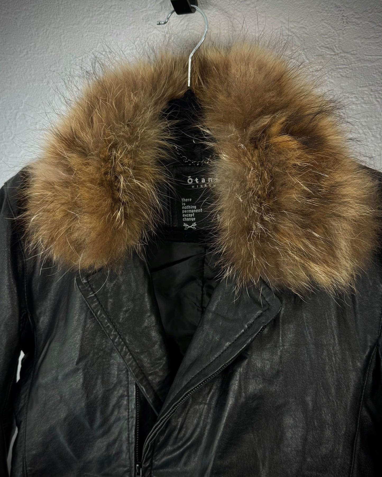 Otani Hikaku Raccoon Fur Leather Jacket