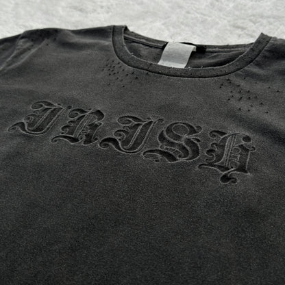 Irish Leather Skull Distressed T-Shirt