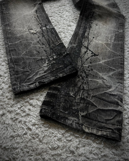 Lowbox Luster Splatter Honeycomb Bootcut Jeans