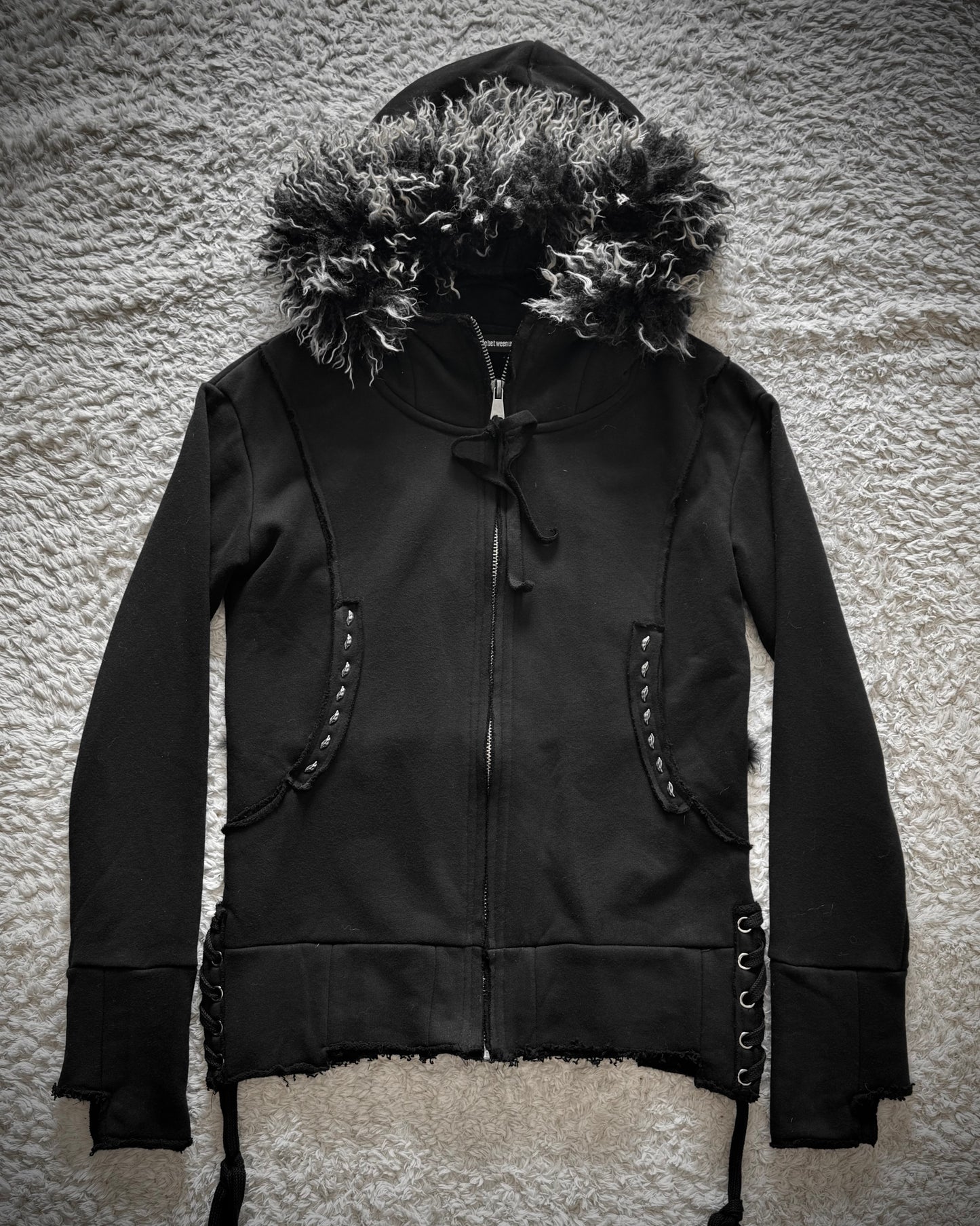 The Space Between Us “Crow” Fur Jacket