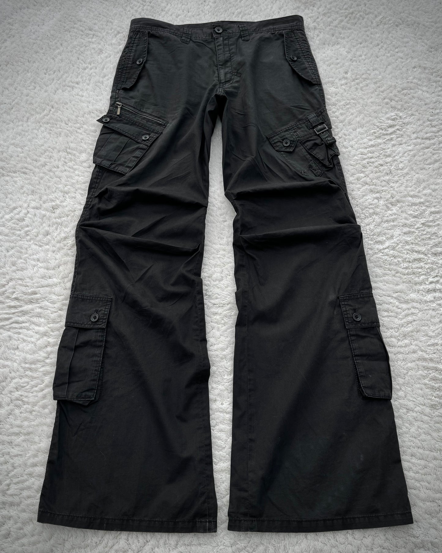 Tornado Mart Flared Utility Cargo Pants