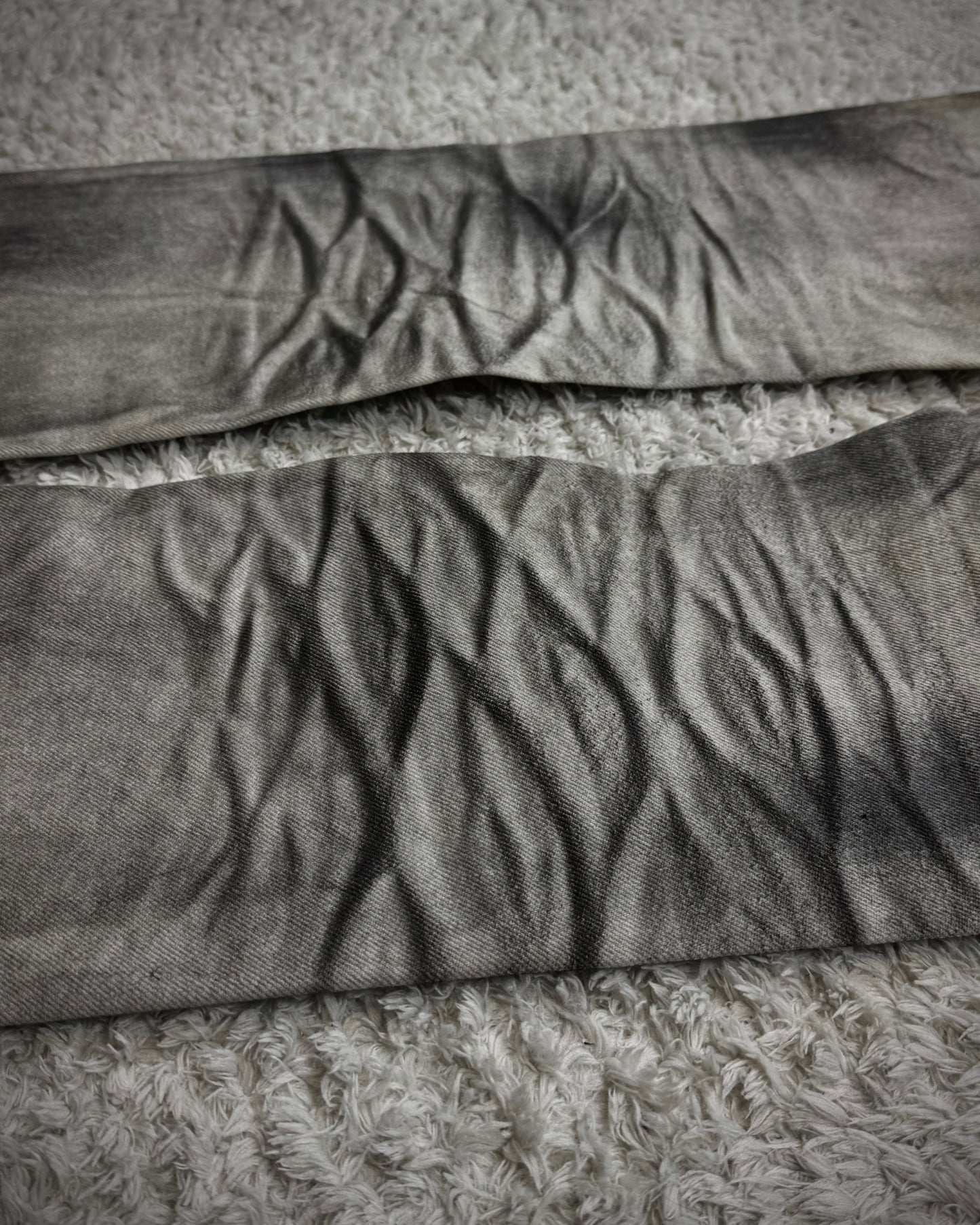 Fuga Clawmarks Coated Python Flared Jeans