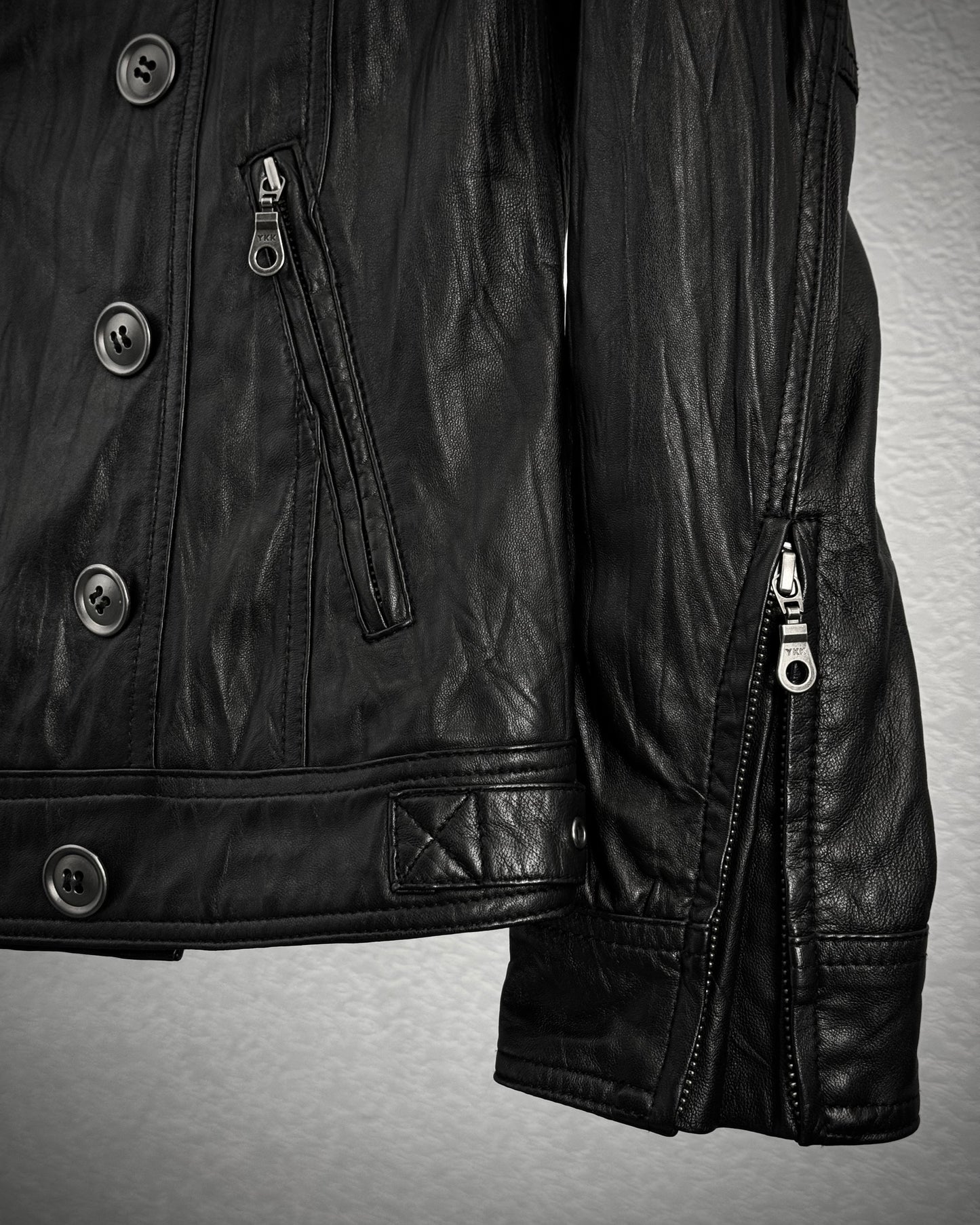 Fuga Fur Napoleon Leather Jacket