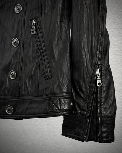 Fuga Fur Napoleon Leather Jacket