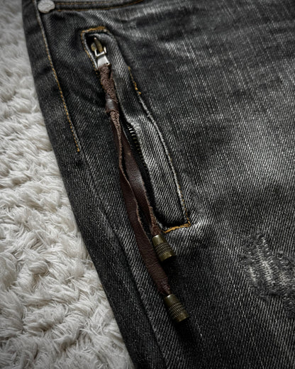 Husky Rustic Hardware Flared Jeans