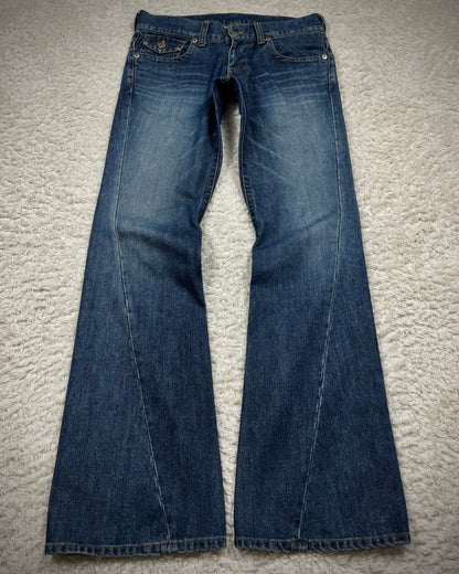 Tornado Mart Flap Pocket Spiral Flared Denim