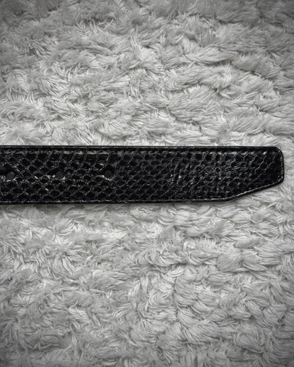 Diavlo Python Victorian Buckle Belt