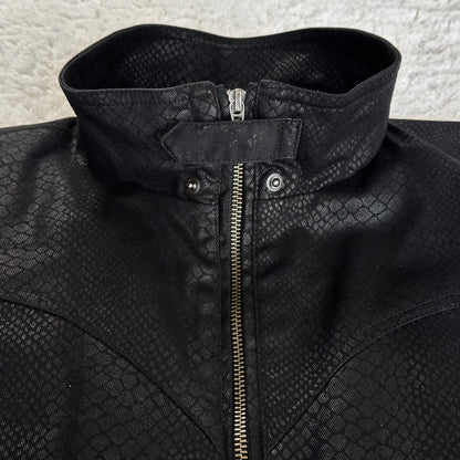 Tornado Mart Snakeskin Pattern Riders Jacket