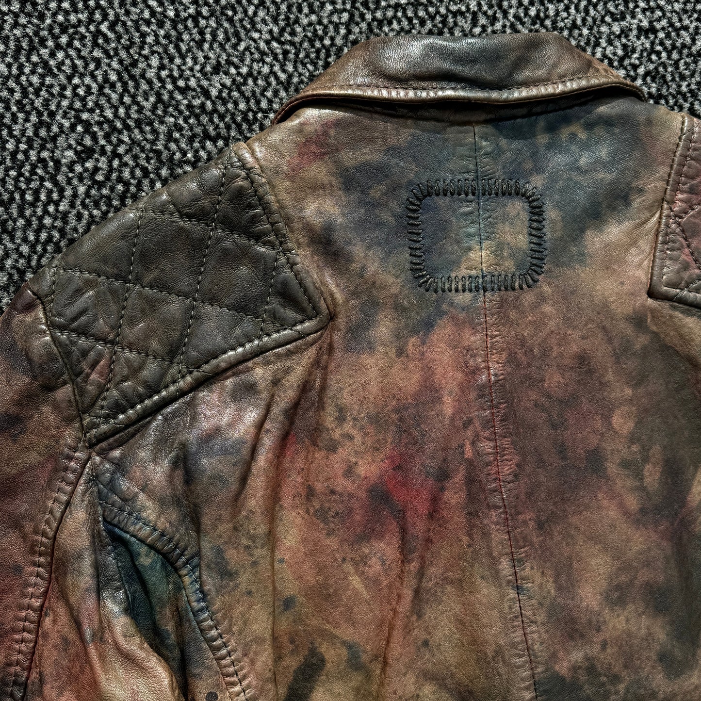 Tigha Faded Sheepskin Leather Jacket