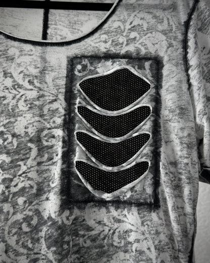 TRBC Ghost Washed Layered Distressing T-Shirt