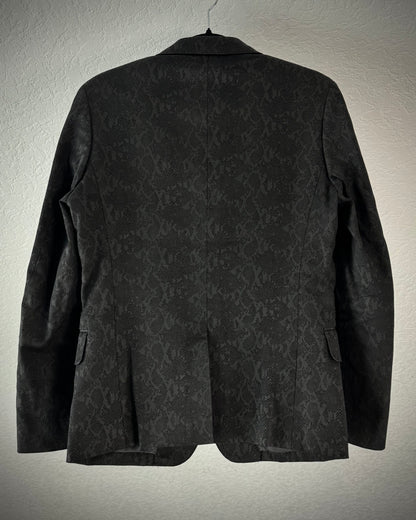 Tornado Mart Suit Python Pattern Blazer + Flared Pants Set