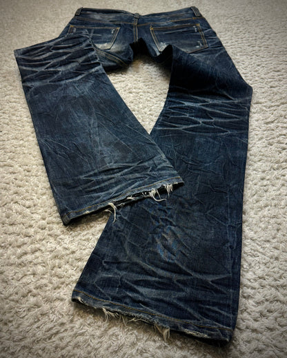 Of The Neige Clawmarks Washed Bootcut Denim