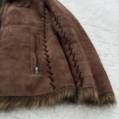 Schlüssel Scar Stitched Fur Jacket