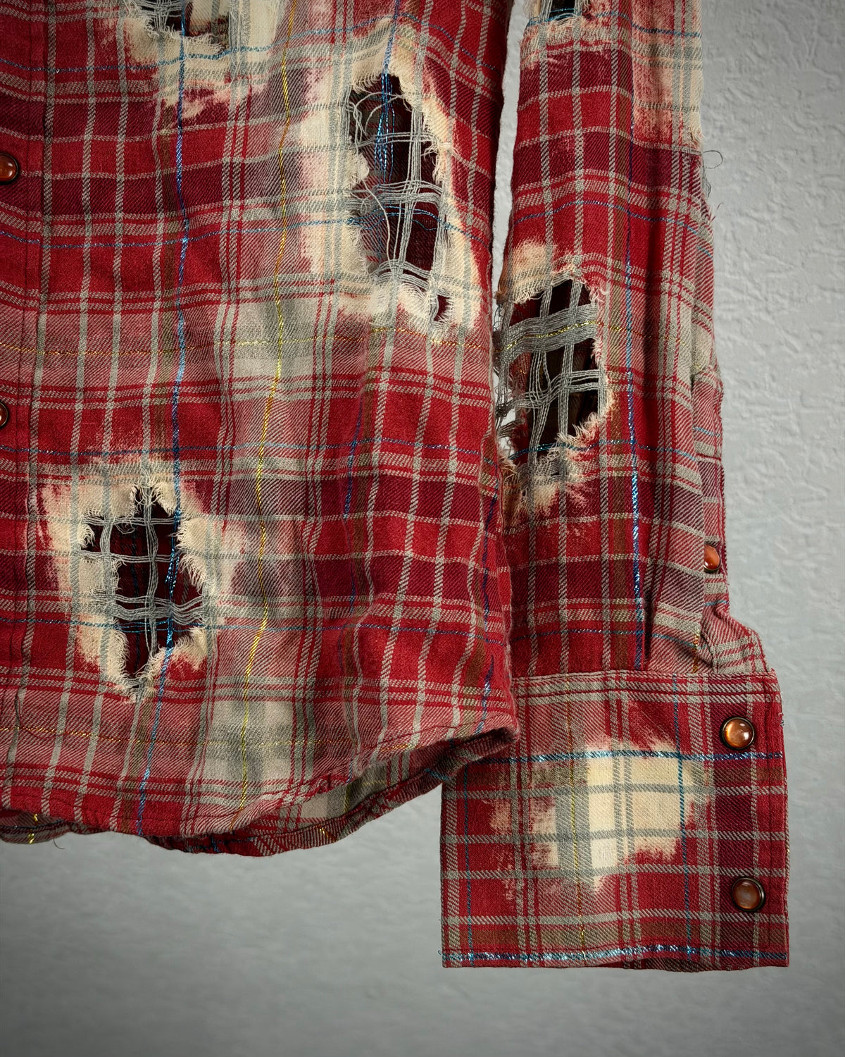 Lagust Crashed Farmer Flannel Button Up Shirt