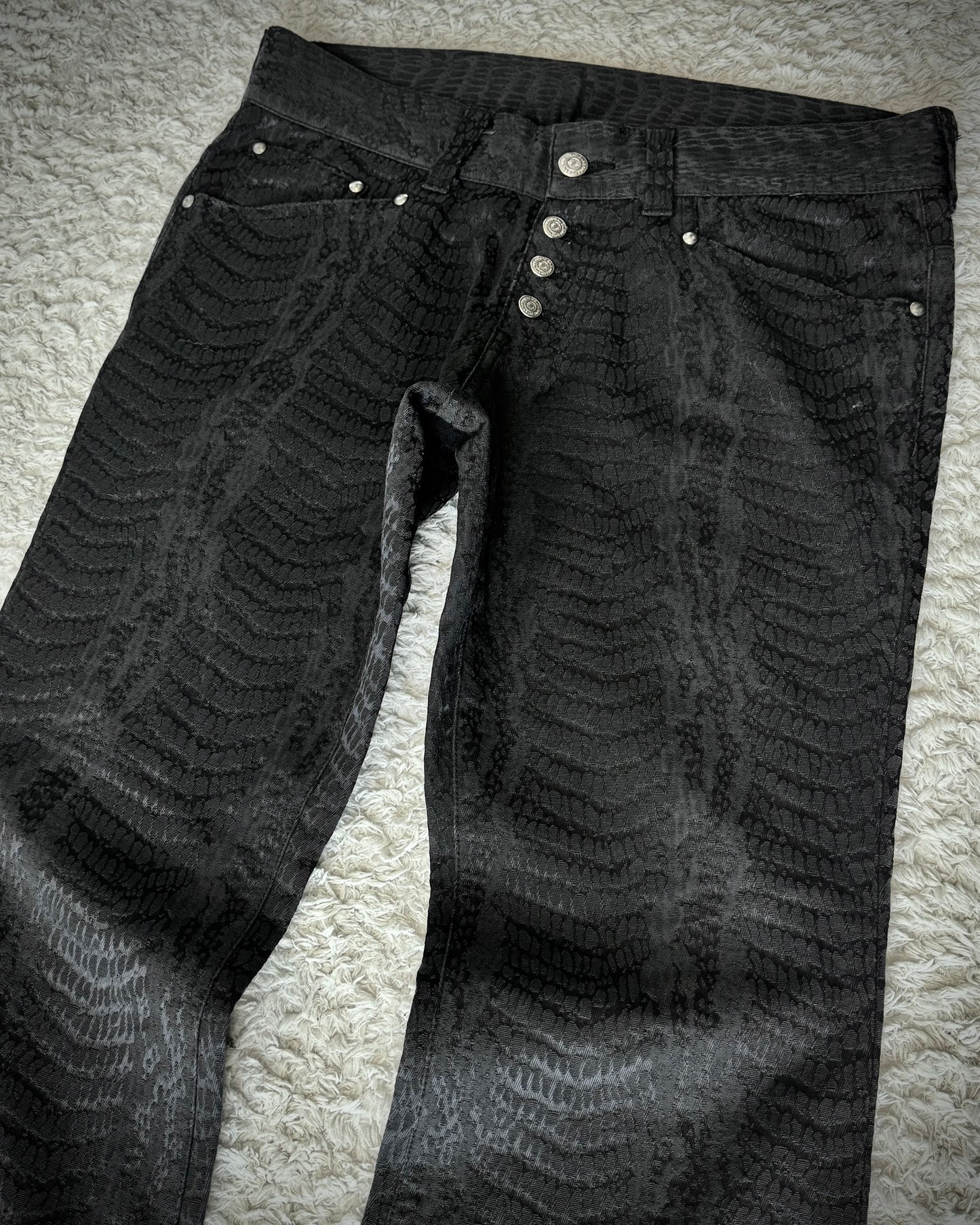 Tornado Mart Python Woven Flared Pants