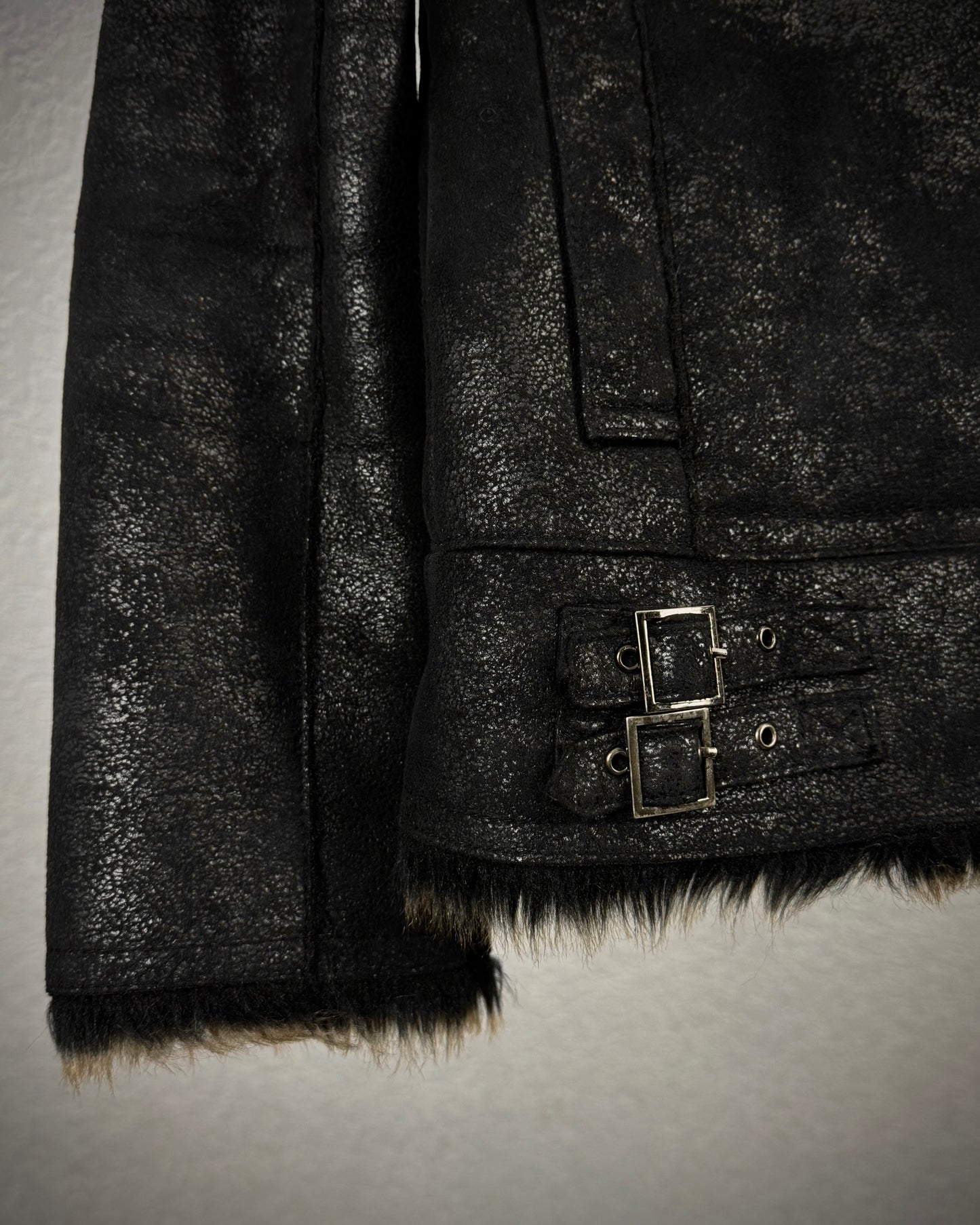 Scoopman Luster Textured Fur Lined Jacket