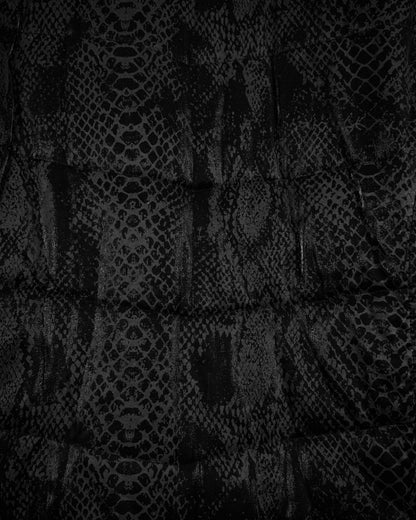 Bernings Sho Python Pattern Double Zip Lightweight Puffer Jacket