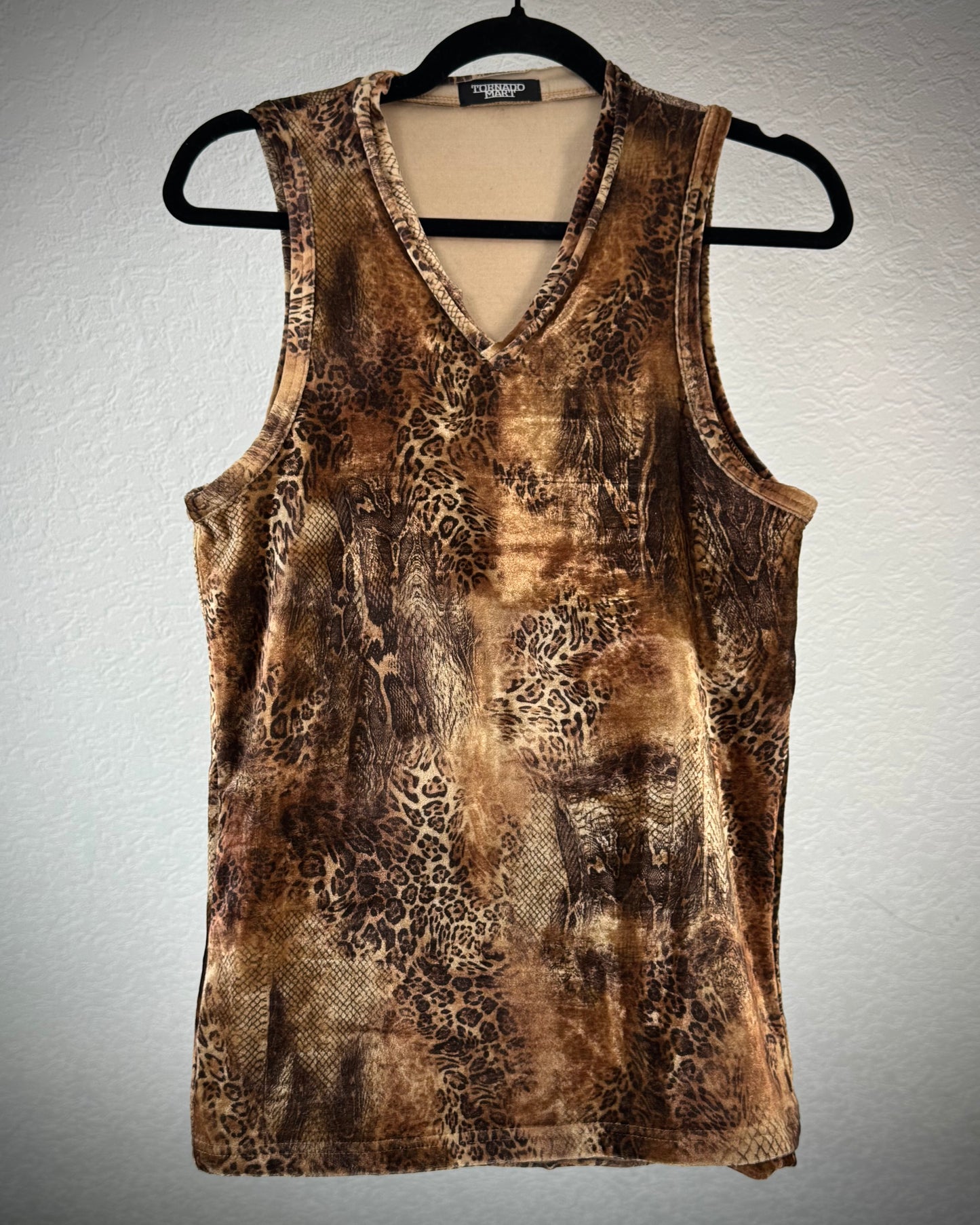 Tornado Mart Leopard Python Micro Fiber Tank Top