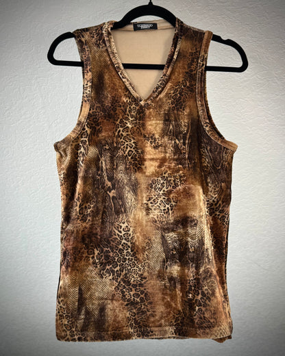 Tornado Mart Leopard Python Micro Fiber Tank Top