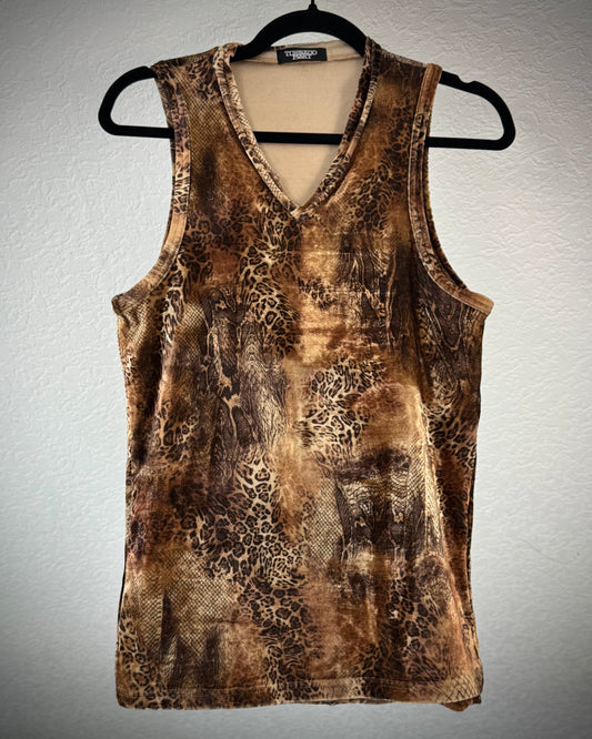 Tornado Mart Leopard Python Micro Fiber Tank Top